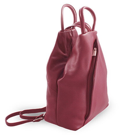 Dámsky kožený batôžtek burgundy 311-1184-34