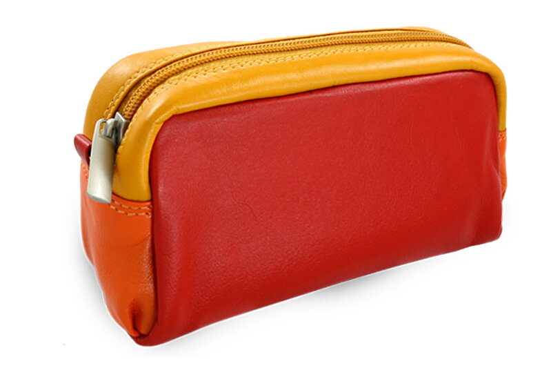 Multifarebná dámska kožená etue 611-0395-M31