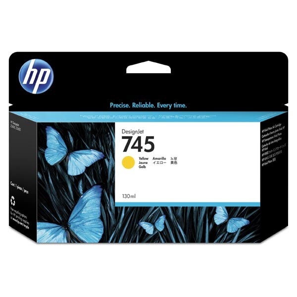 HP originál ink F9J96A, HP 745, yellow, 130ml, HP DesignJet HD Pro MFP, DesignJet Z2600, Z5600, žltá HP originál ink F9J96A, HP 745, yellow, 130ml, HP DesignJet HD Pro MFP, DesignJet Z2600, Z5600, žltá