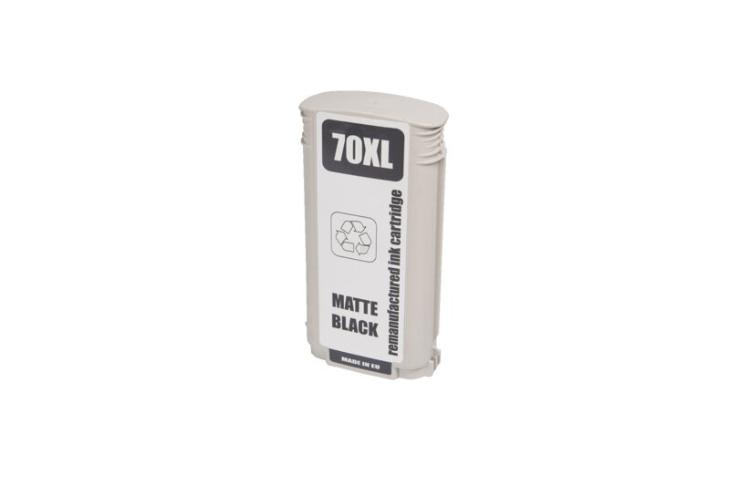 Renovovaná atramentová náplň C9448A, no.70, 130ml listov pre tlačiarne HP (BULK), matte, matt black