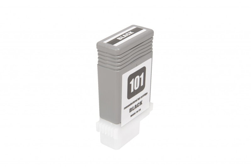 Renovovaná atramentová náplň 0883B001, PFI101BK, 130ml listov pre tlačiarne Canon (BULK), čierna
