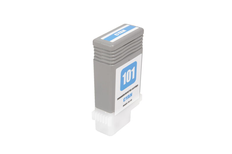 Renovovaná atramentová náplň 0884B001, PFI101C, 130ml listov pre tlačiarne Canon (BULK), azurová
