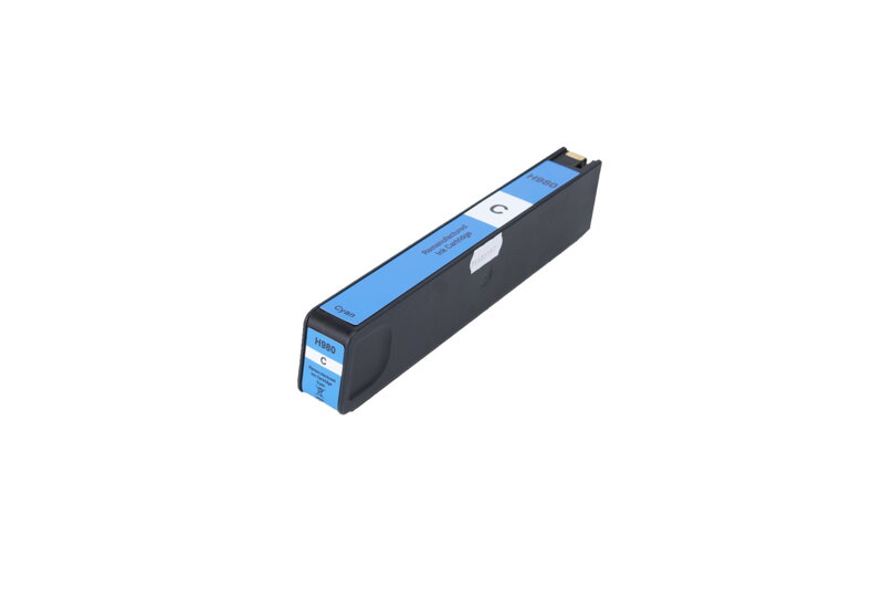 Renovovaná atramentová náplň D8J07A, no.980, 110ml listov pre tlačiarne HP (BULK), azurová