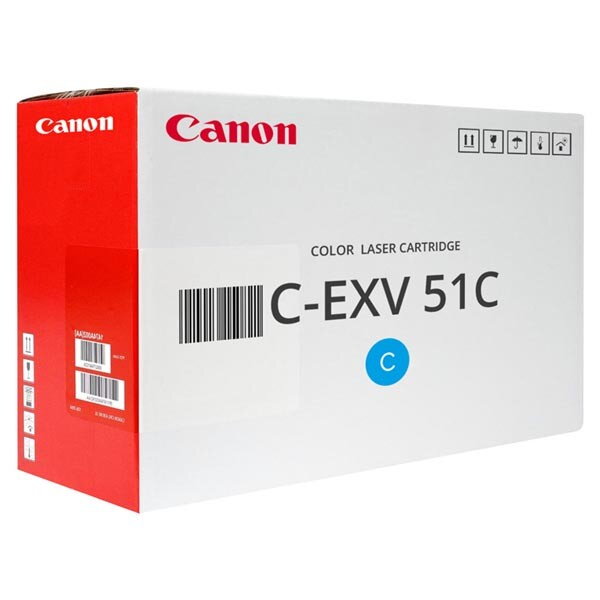 Canon originál toner CEXV51, 0482C002, cyan, 60000str., azurová Canon originál toner CEXV51, 0482C002, cyan, 60000str., azurová