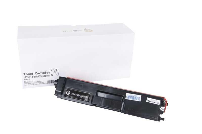 Kompatibilná tonerová náplň TN423BK, TN413BK, TN433BK, TN443BK, TN493BK, 6500 listov pre tlačiarne Brother (Orink white box), čierna