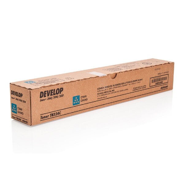 Develop originál toner A8DA4D0, cyan, 26000str., TN-324C, Develop Ineo +258, +308, +368, O, azurová Develop originál toner A8DA4D0, cyan, 26000str., TN-324C, Develop Ineo +258, +308, +368, O, azurová