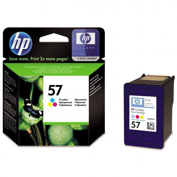 HP originál ink C6657AE, HP 57, color, 500str., 17ml, HP DeskJet 450, 5652, 5150, 5850, psc-7150, OJ-6110, farebná HP originál ink C6657AE, HP 57, color, 500str., 17ml, HP DeskJet 450, 5652, 5150, 5850, psc-7150, OJ-6110, farebná