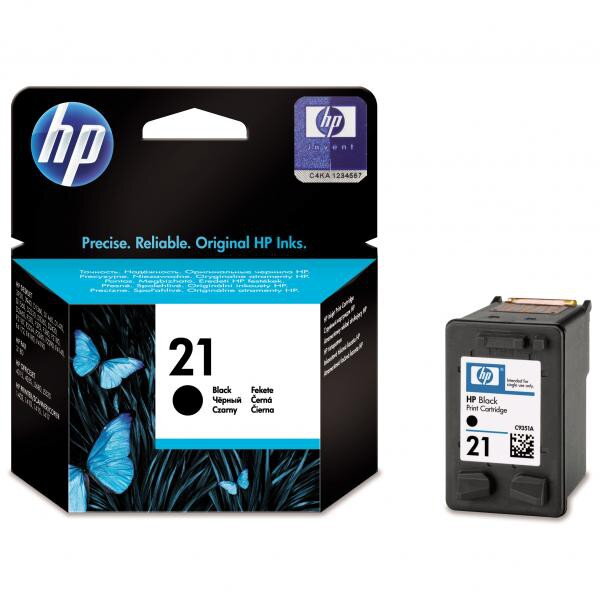HP originál ink C9351AE, HP 21, black, 150str., 5ml, HP PSC-1410, DeskJet F380, OJ-4300, Deskjet F2300, čierna HP originál ink C9351AE, HP 21, black, 150str., 5ml, HP PSC-1410, DeskJet F380, OJ-4300, Deskjet F2300, čierna