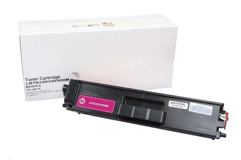 Kompatibilná tonerová náplň TN329M, TN900M, TN349M, 6000 listov pre tlačiarne Brother (Orink white box), purpurová