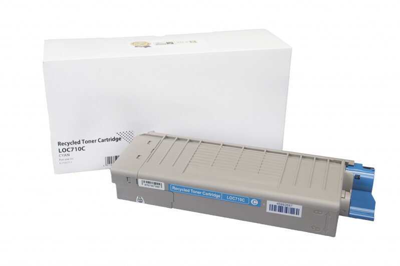 Kompatibilná tonerová náplň 44318607, 11500 listov pre tlačiarne Oki (Orink white box), azurová