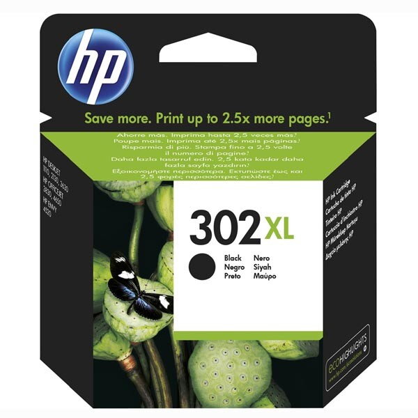 HP originál ink sada F6U68AE, HP 302XL, black, blister, 480str., 8,5ml, HP, čierna HP originál ink sada F6U68AE, HP 302XL, black, blister, 480str., 8,5ml, HP, čierna
