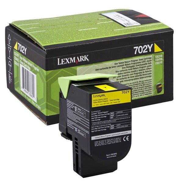 Lexmark originál toner 70C2XY0, yellow, 4000str., extra high capacity, return, Lexmark CS510de, CS510dte, O, žltá Lexmark originál toner 70C2XY0, yellow, 4000str., extra high capacity, return, Lexmark CS510de, CS510dte, O, žltá