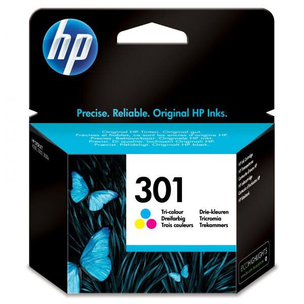 HP originál ink CH562EE, HP 301, color, 165str., HP HP Deskjet 1000, 1050, 2050, 3000, 3050, farebná HP originál ink CH562EE, HP 301, color, 165str., HP HP Deskjet 1000, 1050, 2050, 3000, 3050, farebná