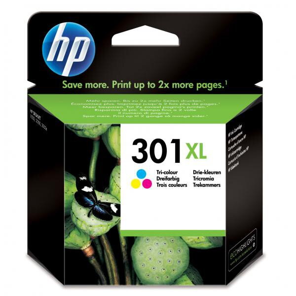 HP originál ink CH564EE, HP 301XL, color, 330str., HP HP Deskjet 1000, 1050, 2050, 3000, 3050, farebná HP originál ink CH564EE, HP 301XL, color, 330str., HP HP Deskjet 1000, 1050, 2050, 3000, 3050, farebná