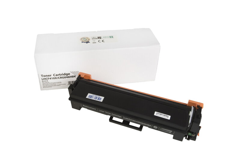 Kompatibilná tonerová náplň CF410X, 410X, 1254C002, CRG046HBK, 6500 listov pre tlačiarne HP (Orink white box), čierna