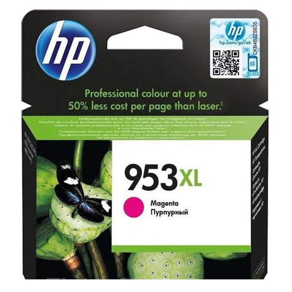 HP originál ink F6U17AE, HP 953XL, magenta, 1600str., 20ml, high capacity, HP OfficeJet Pro 8218,8710,8720,8730,8740, purpurová HP originál ink F6U17AE, HP 953XL, magenta, 1600str., 20ml, high capacity, HP OfficeJet Pro 8218,8710,8720,8730,8740, purpurová