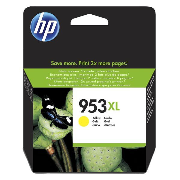 HP originál ink F6U18AE, HP 953XL, yellow, 1600str., 20ml, high capacity, HP OfficeJet Pro 8218,8710,8720,8730,8740, žltá HP originál ink F6U18AE, HP 953XL, yellow, 1600str., 20ml, high capacity, HP OfficeJet Pro 8218,8710,8720,8730,8740, žltá