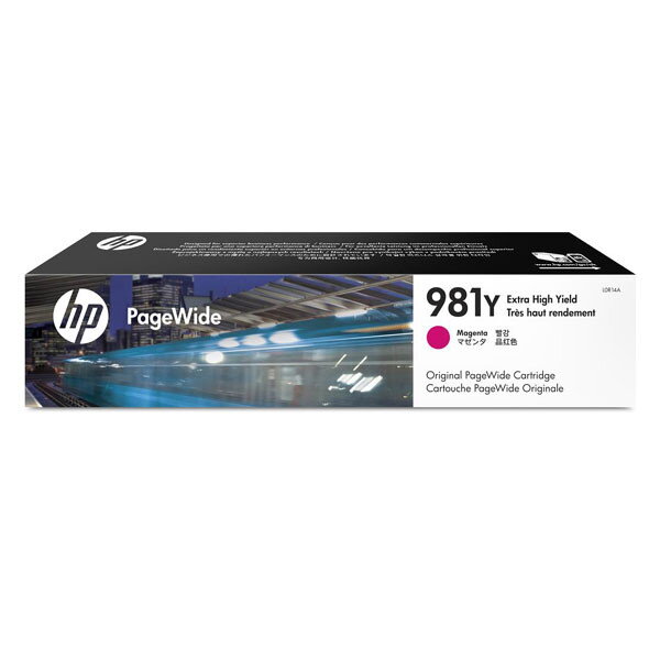 HP originál ink L0R14A, HP 981Y, magenta, 16000str., 185ml, extra high capacity, purpurová HP originál ink L0R14A, HP 981Y, magenta, 16000str., 185ml, extra high capacity, purpurová