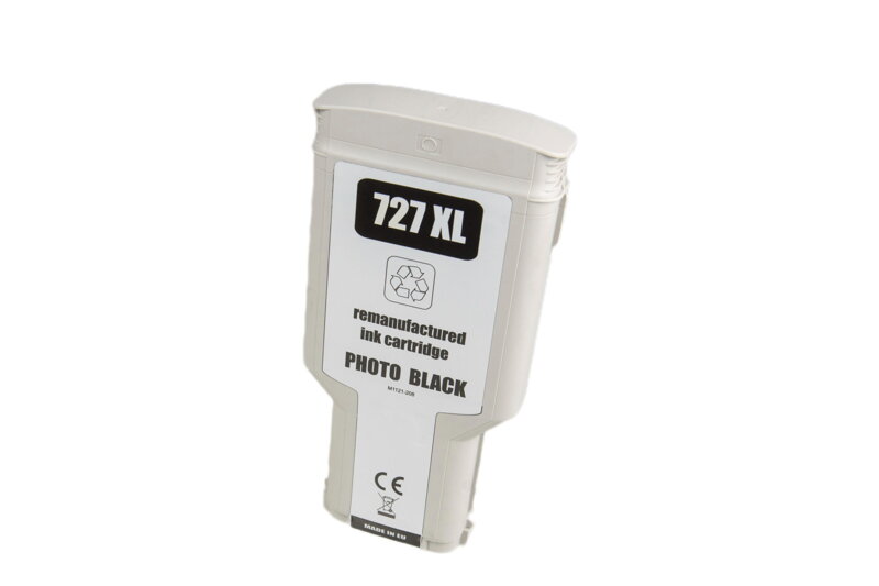 Renovovaná atramentová náplň F9J79A, no.727, XL, 300ml listov pre tlačiarne HP (BULK), photo, photo black