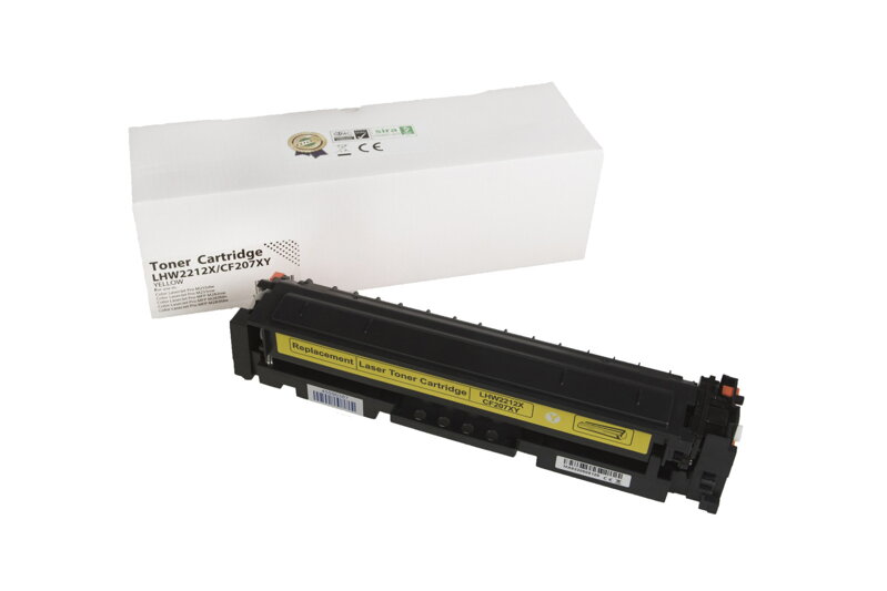 Kompatibilná tonerová náplň W2212X, 207X, 2450 listov pre tlačiarne HP (Orink white box), žltá