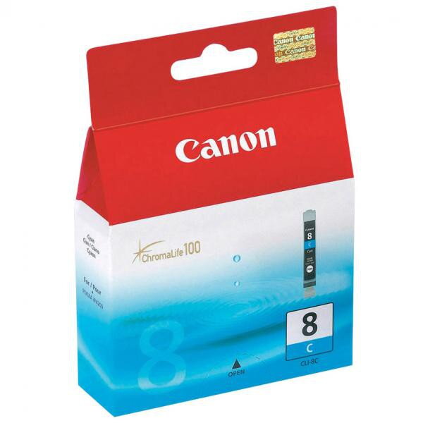 Canon originál ink CLI8C, cyan, 490str., 13ml, 0621B001, Canon iP4200, iP5200, iP5200R, MP500, MP800, azurová Canon originál ink CLI8C, cyan, 490str., 13ml, 0621B001, Canon iP4200, iP5200, iP5200R, MP500, MP800, azurová