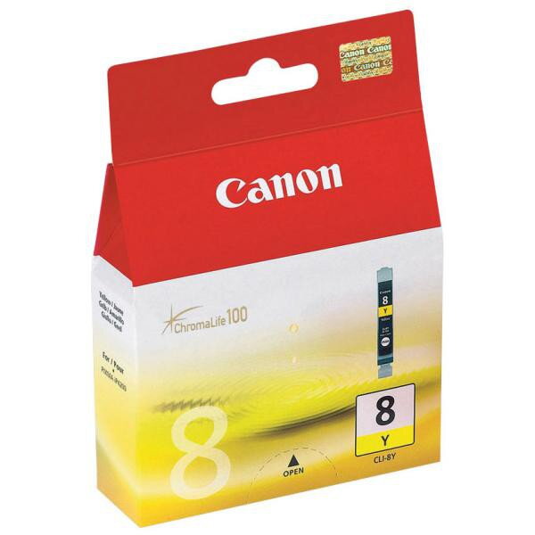 Canon originál ink CLI8Y, yellow, 490str., 13ml, 0623B001, Canon iP4200, iP5200, iP5200R, MP500, MP800, žltá Canon originál ink CLI8Y, yellow, 490str., 13ml, 0623B001, Canon iP4200, iP5200, iP5200R, MP500, MP800, žltá