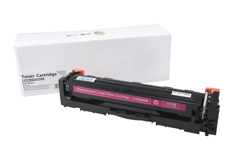 Kompatibilná tonerová náplň 3014C002, CRG055M, OEM CHIP, 2100 listov pre tlačiarne Canon (Orink white box), purpurová