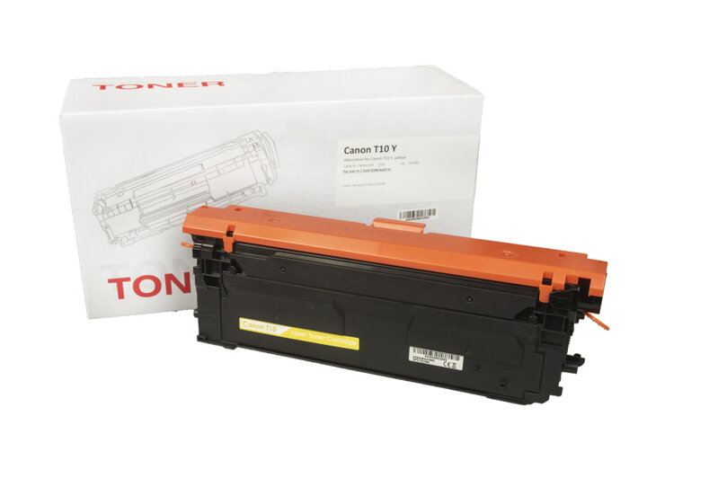 Kompatibilná tonerová náplň 4563C001, T10 Y, OEM CHIP, 10000 listov pre tlačiarne Canon, žltá