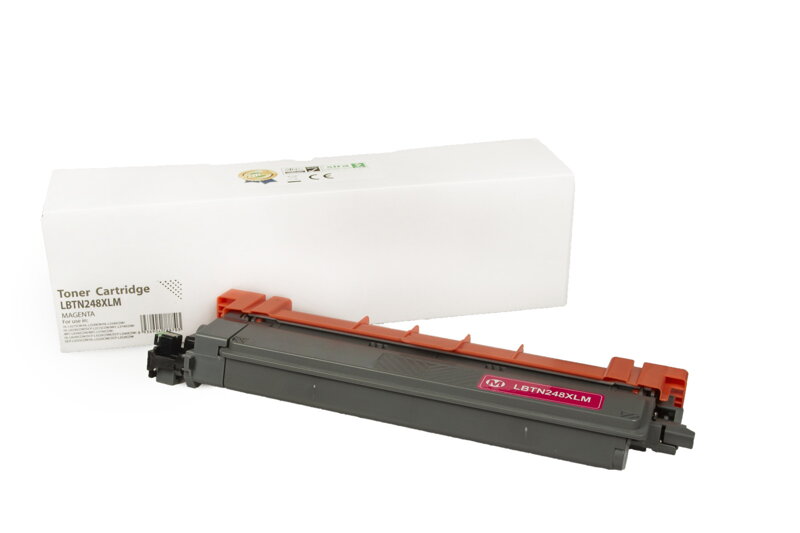 Kompatibilná tonerová náplň TN248XLM, 2300 listov pre tlačiarne Brother (Orink white box), purpurová