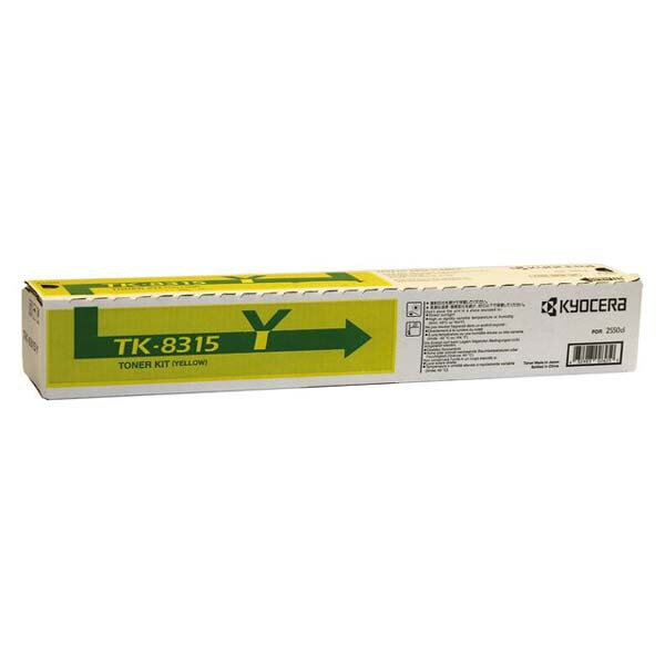 Kyocera originál toner TK8315Y, yellow, 6000str., 1T02MVANL0, Kyocera TASKalfa 2550CI, O, žltá Kyocera originál toner TK8315Y, yellow, 6000str., 1T02MVANL0, Kyocera TASKalfa 2550CI, O, žltá