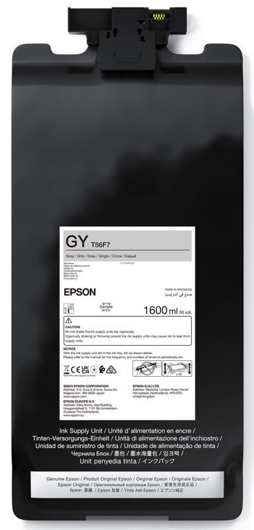 Epson originál ink C13T56F700, gray, šedá