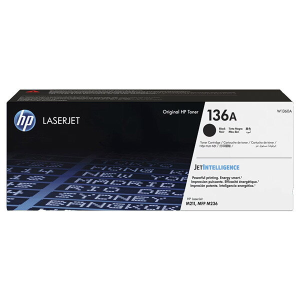 HP originál toner W1360A, HP 136A, black, 1150str., čierna