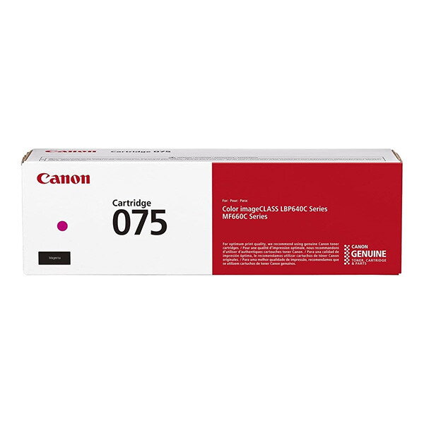 Canon originál toner 075 M, 6363C002, magenta, 1300str., purpurová