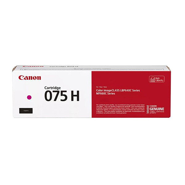 Canon originál toner 075 H M, 6367C002, magenta, 2500str., high capacity, purpurová