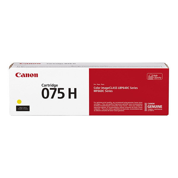 Canon originál toner 075 H Y, 6366C002, yellow, 2500str., high capacity, žltá