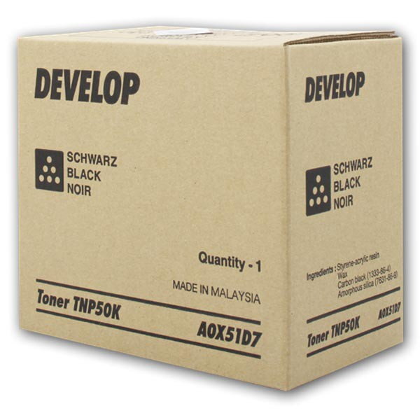 Develop originál toner A0X51D7, black, 5000str., TNP-50K, Develop Ineo +3100P, O, čierna