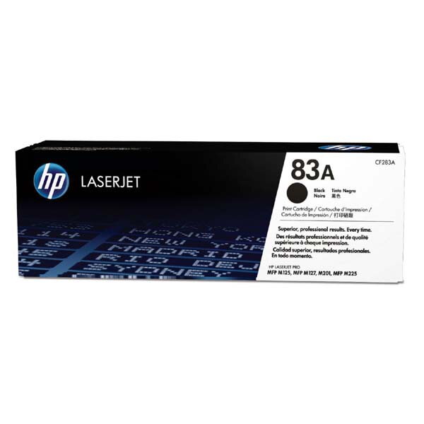 HP originál toner CF283A, HP 83A, black, 1500str., 830g, čierna HP originál toner CF283A, HP 83A, black, 1500str., 830g, čierna