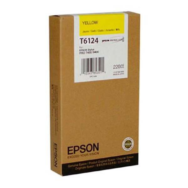 Epson originál ink C13T612400, yellow, 220ml, Epson Stylus Pro 7400, 7450, 9400, 9450, žltá