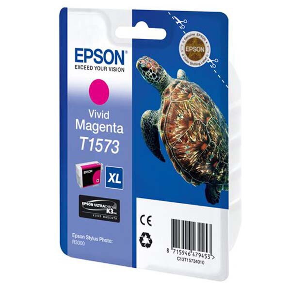 Epson originál ink C13T15734010, vivid magenta, 25,9ml, Epson Stylus Photo R3000, purpurová Epson originál ink C13T15734010, vivid magenta, 25,9ml, Epson Stylus Photo R3000, purpurová
