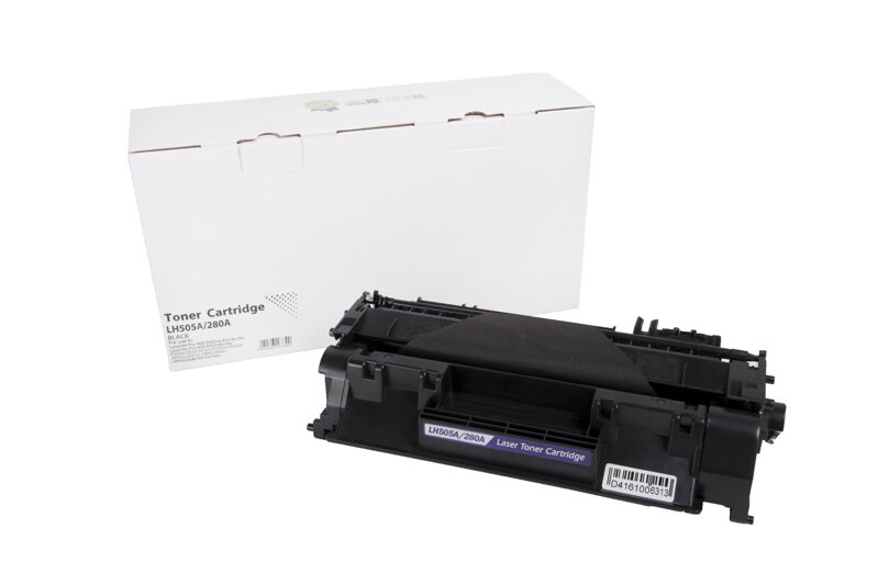 Kompatibilná tonerová náplň CE505A, 05A, CF280A, 80A, 3479B002, CRG719, 2700 listov pre tlačiarne HP (Orink white box), čierna