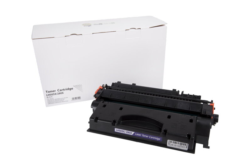 Kompatibilná tonerová náplň CE505X, 05X, CF280X, 80X, 3480B002, 2617B002, CRG719H, CRG720, 6900 listov pre tlačiarne HP (Orink white box), čierna