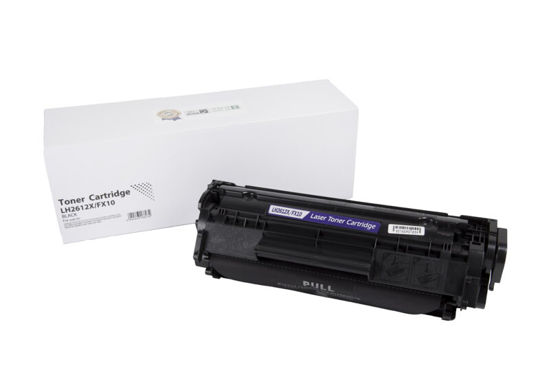 Kompatibilná tonerová náplň Q2612X, 12A, FX10, 0263B002, 7616A005, CRG703, 3000 listov pre tlačiarne HP (Orink white box), čierna