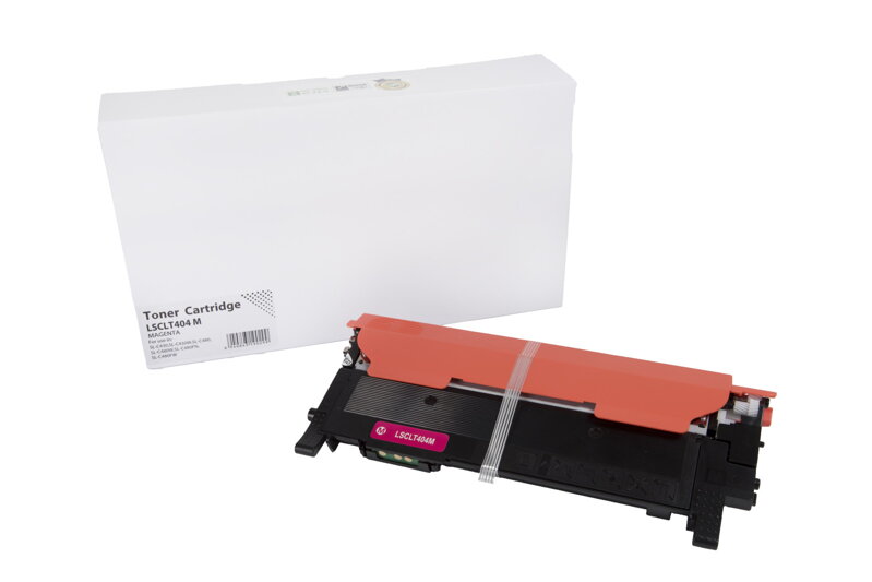 Kompatibilná tonerová náplň CLT-M404S, SU234A, 1000 listov pre tlačiarne Samsung (Orink white box), purpurová