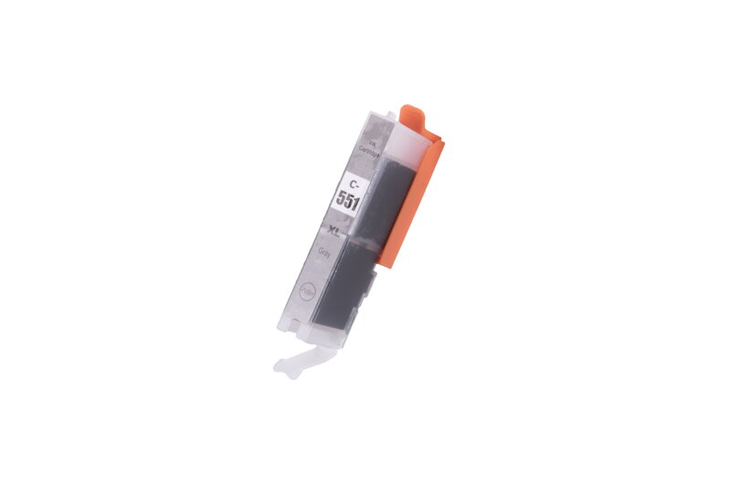 Kompatibilná atramentová náplň 6447B001, CLI551GYXL, 12ml pre tlačiarne Canon (ORINK BULK), šedá