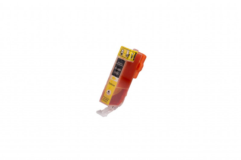 Kompatibilná atramentová náplň 4543B001, CLI526Y, 11ml listov pre tlačiarne Canon (BULK), žltá