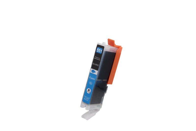 Kompatibilná atramentová náplň 6444B001, CLI551CXL, 12ml listov pre tlačiarne Canon (BULK), azurová