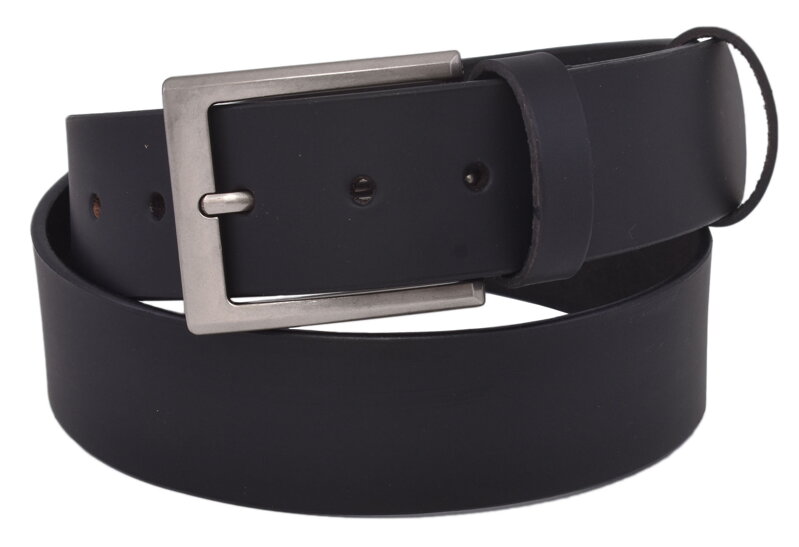 Pánsky kožený opasok 763-40-01 čierny hladký pracka Medard